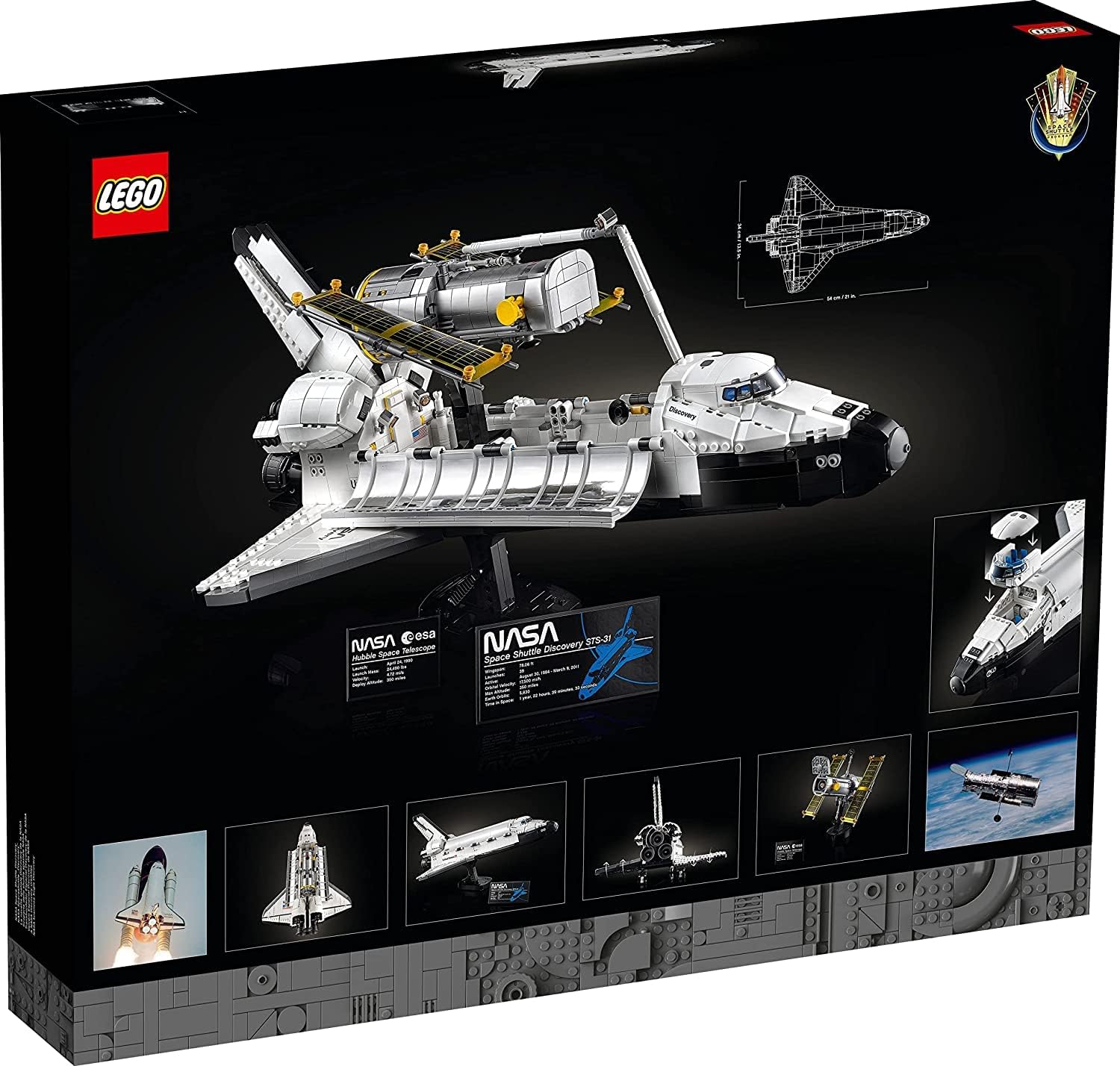 LEGO Icons NASA-Spaceshuttle "Discovery" Raumschiff, Rakete, Set für Erwachsene 10283 Single