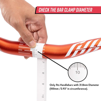 Funn Nixie Bike Riser Stem with 20mm Rise - Length 40mm stem / 50mm stem with 31.8mm Bar Clamp, Bike Stem for Mountain Bike, BMX Bike, Road Bike and Gravel Bike