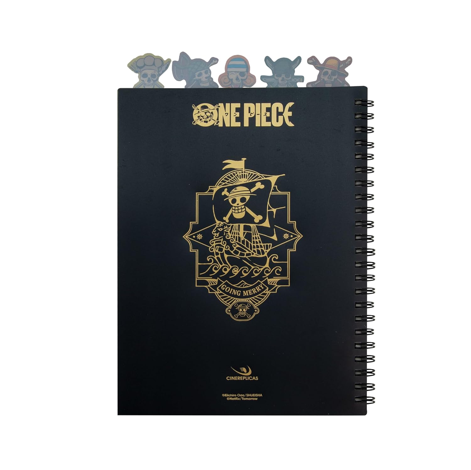 Cinereplicas One Piece - Straw Hat Pirates Tabbed Notebook - 160p - Official License