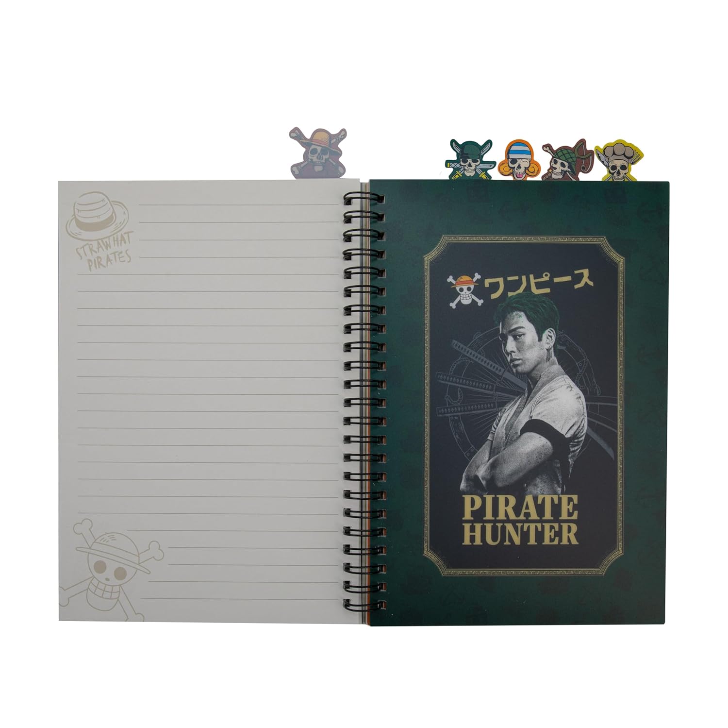 Cinereplicas One Piece - Straw Hat Pirates Tabbed Notebook - 160p - Official License
