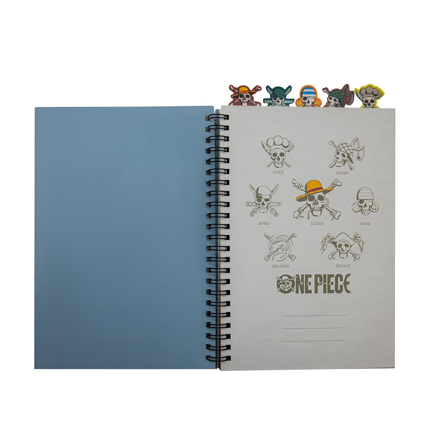 Cinereplicas One Piece - Straw Hat Pirates Tabbed Notebook - 160p - Official License