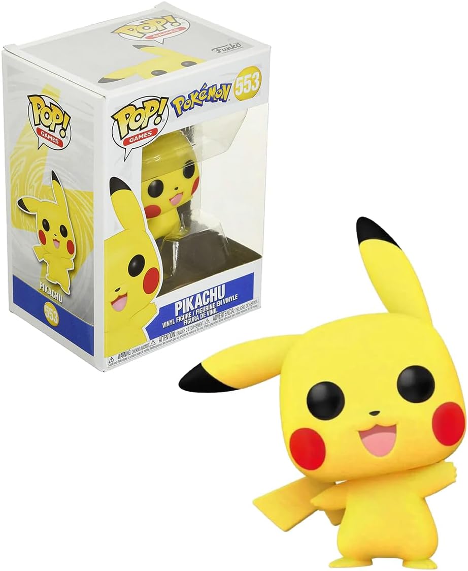 Pokémon POP! Games Vinyl figurine Pikachu Waving (Flocked) 9 cm