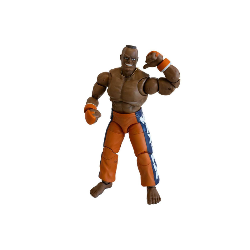 Jada Toys Street Fighter Figur DEE Jay (15 cm) - bewegliche Sammel- und Actionfigur aus Street Fighter 2: The Final Challengers, mit alternativem Kopf, Händen und Zubehör, ab 13 Jahre