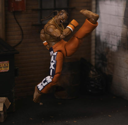 Jada Toys Street Fighter Figur DEE Jay (15 cm) - bewegliche Sammel- und Actionfigur aus Street Fighter 2: The Final Challengers, mit alternativem Kopf, Händen und Zubehör, ab 13 Jahre
