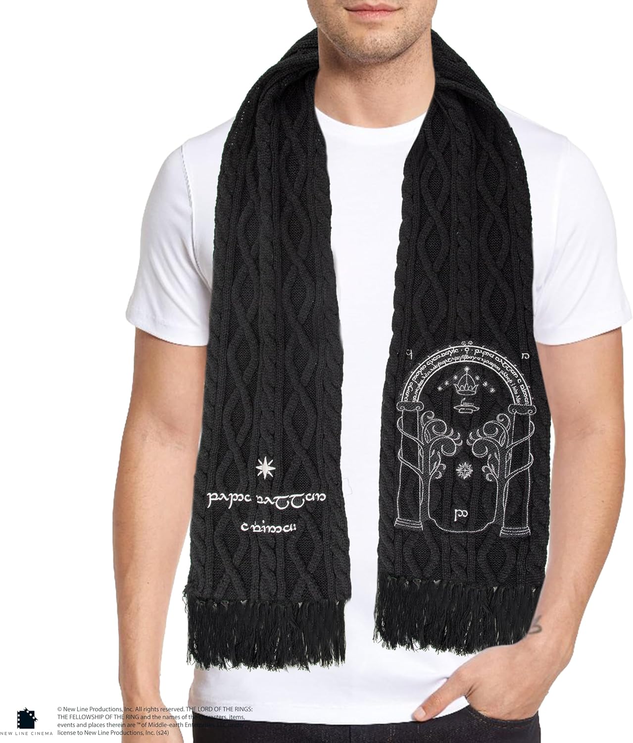 Herr der Ringe Schal Gate of Moria 190 cm