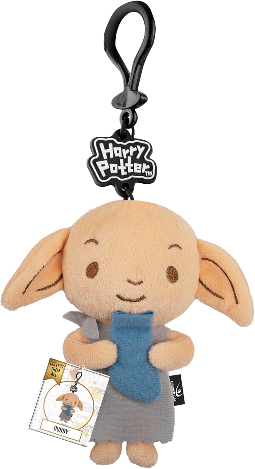 Cinereplicas Harry Potter – Dobby Plush Keyring – Official Licensed, beige