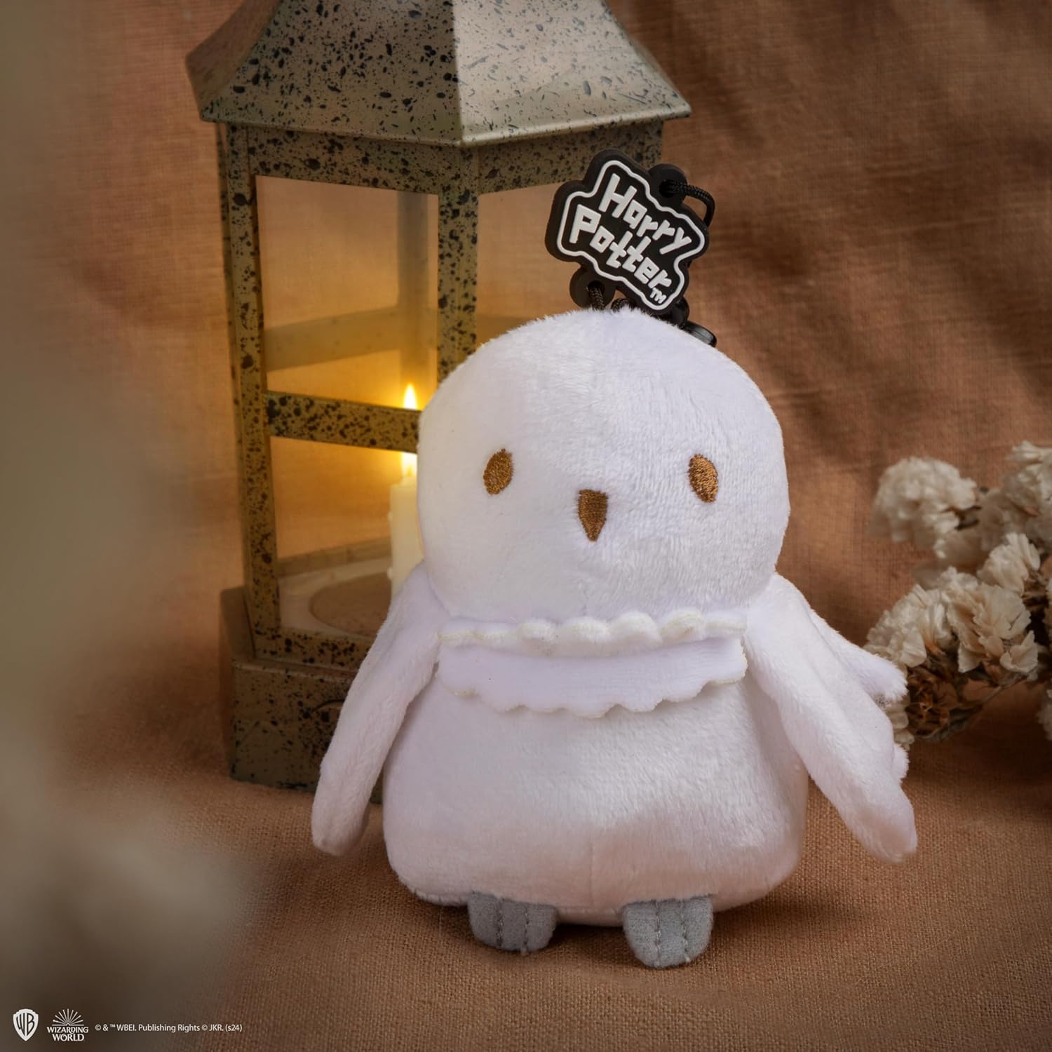 Cinereplicas Harry Potter – Keyring Plush Hedwig – Official Licensed, white