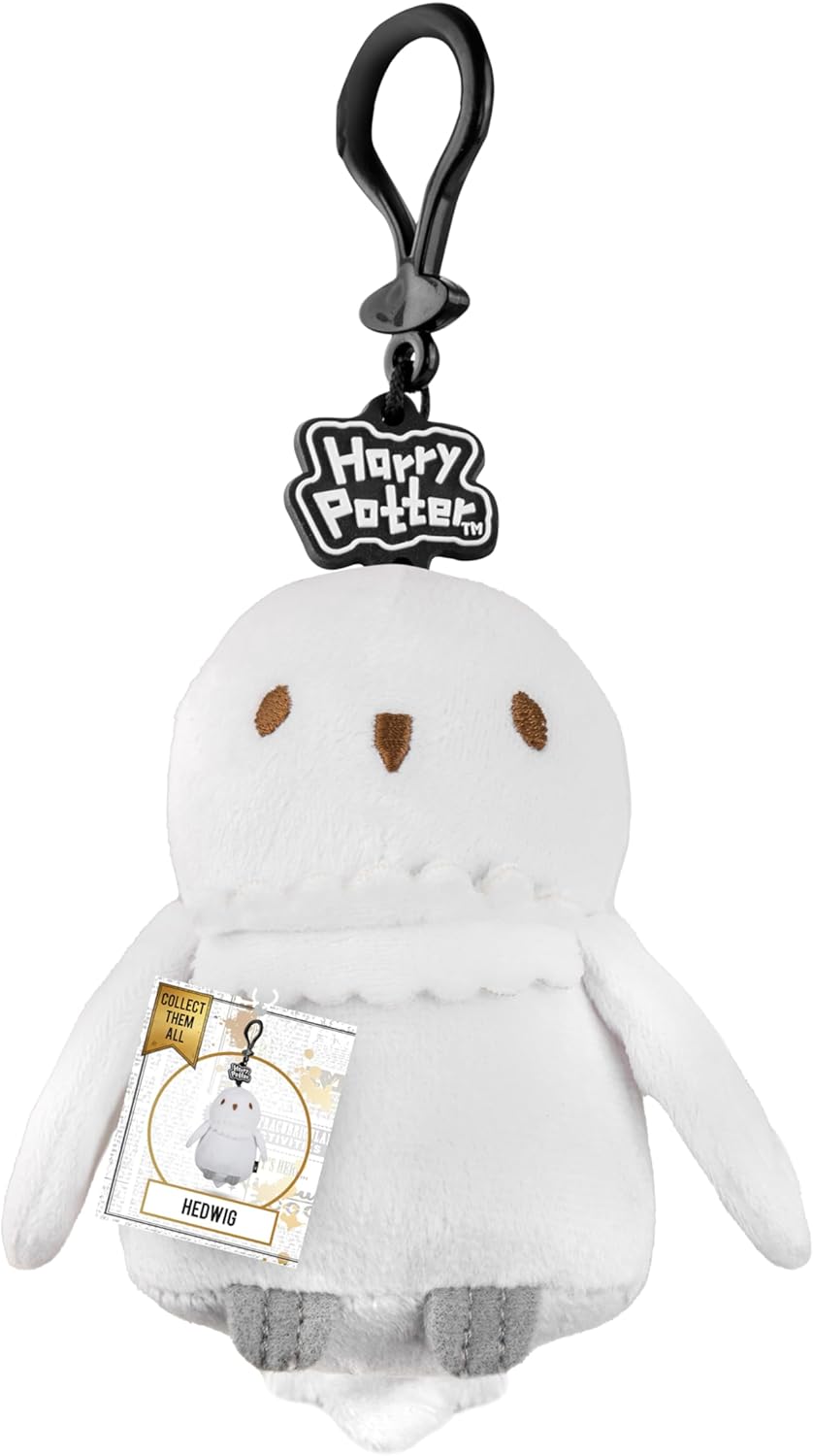 Cinereplicas Harry Potter – Keyring Plush Hedwig – Official Licensed, white