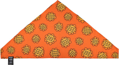 Cinereplicas One Piece - Nami Bandana and Berry Coins Set - 83 * 39 cm - Offizielle Lizenz, Orange/Abendrot im Zickzackmuster (Sunset Chevron), "Bandana: 83 x 39cm Coins: 45mm, 35mm, 30mm, 30mm, 25mm