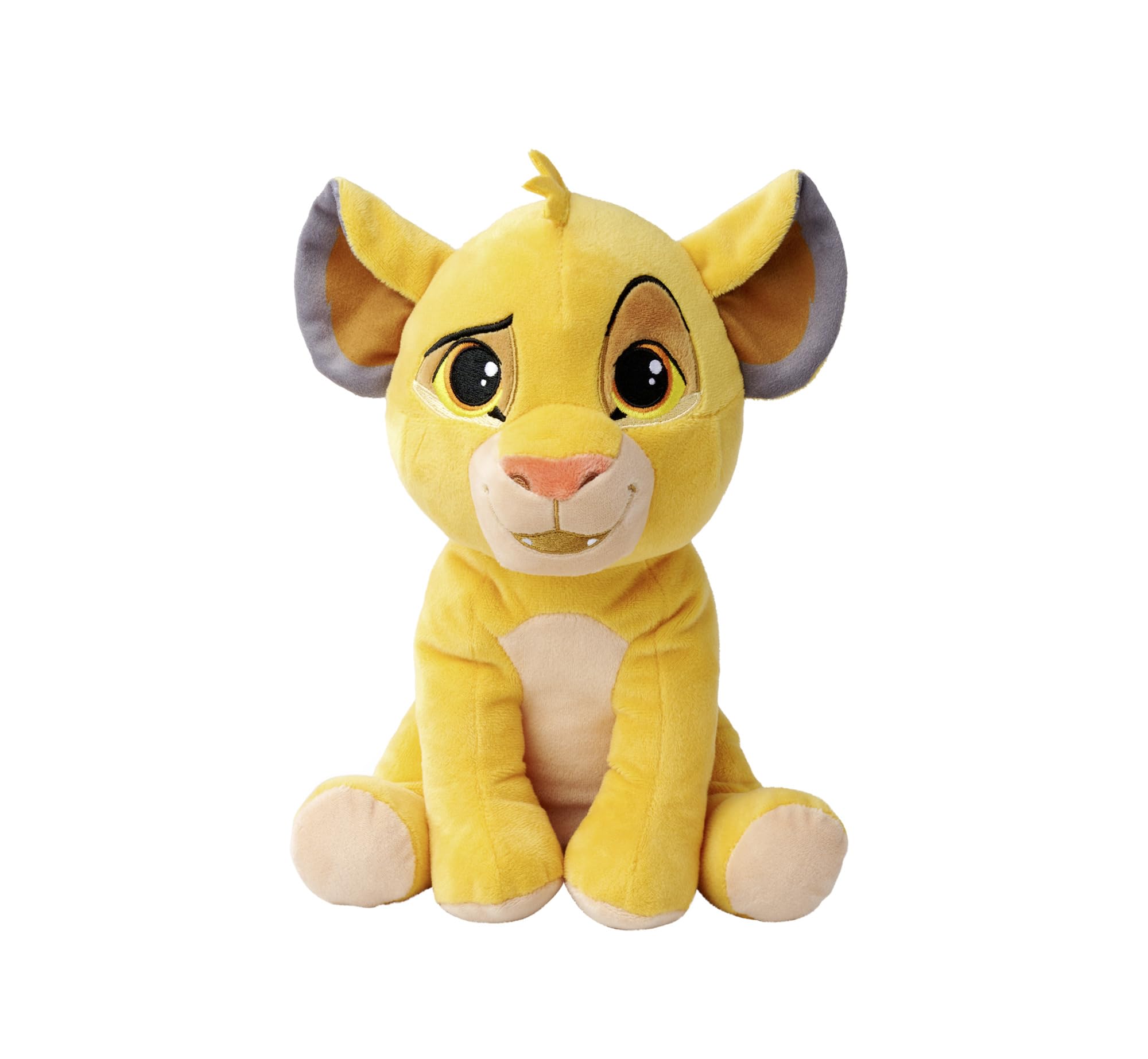 Simba Disney Lion King Character 25cm tall, Celebrating 30 Years of The Lion King, cuddly soft toy for kids and adults for birthday and gift or just collect them all, Brown