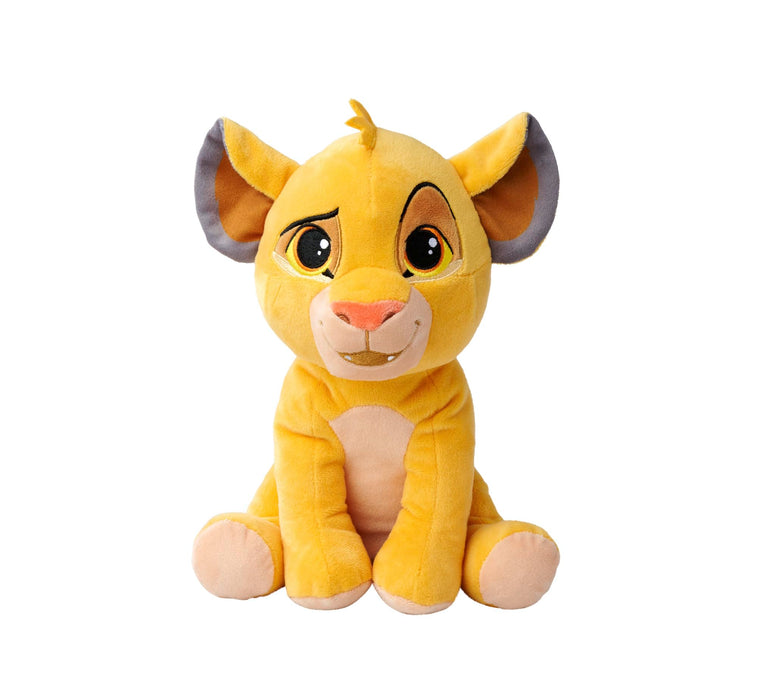 Simba Disney Lion King Character 25cm tall, Celebrating 30 Years of The Lion King, cuddly soft toy for kids and adults for birthday and gift or just collect them all, Brown