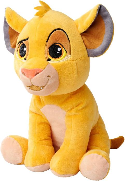 Simba Disney Lion King Character 25cm tall, Celebrating 30 Years of The Lion King, cuddly soft toy for kids and adults for birthday and gift or just collect them all, Brown