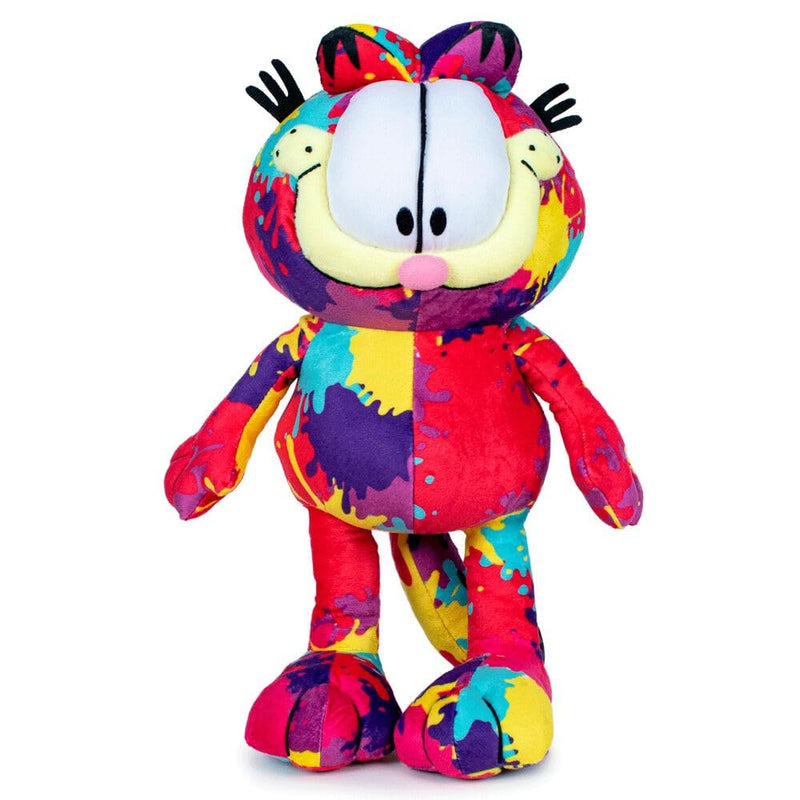 FLOWTOYS Garfield Plüschtier, bunte Katze, 35 cm, offizielles Lizenzprodukt, Sonderkollektion