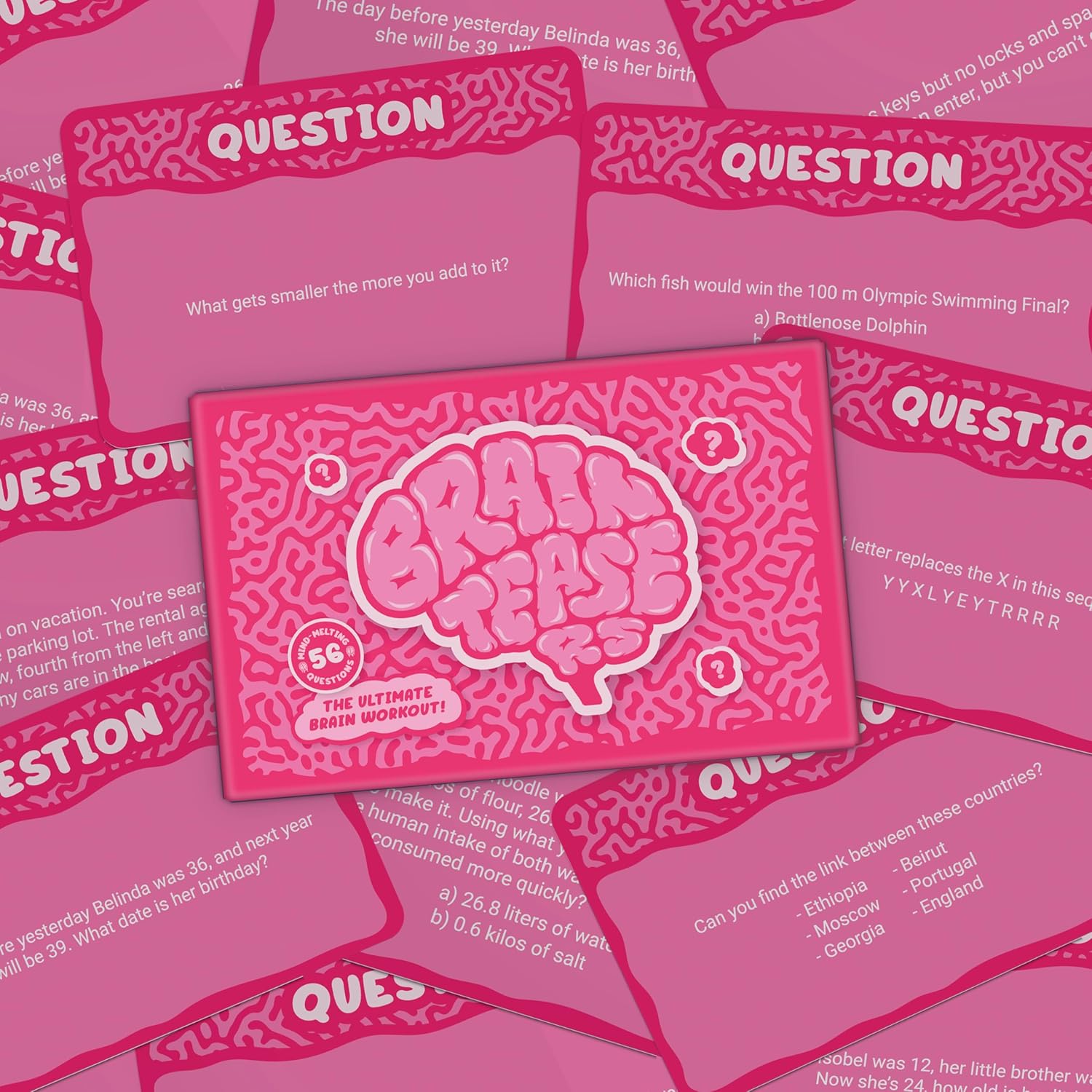 Bubblegum Stuff Brain Teasers - The Ultimate Brain Workout - With 56 Mind-Melting Questions - Wordplay, Riddles & Knowledge-Based Questions…
