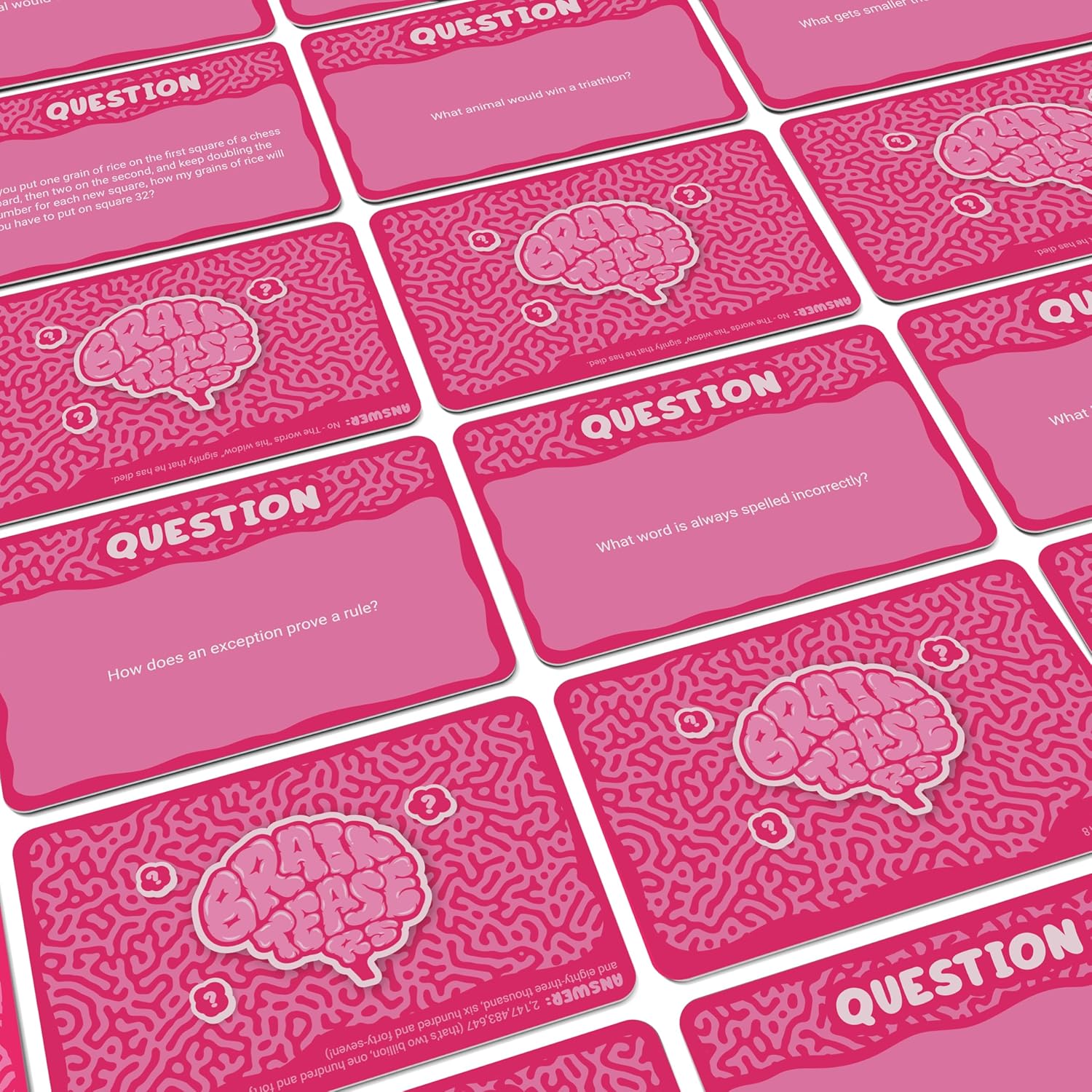 Bubblegum Stuff Brain Teasers - The Ultimate Brain Workout - With 56 Mind-Melting Questions - Wordplay, Riddles & Knowledge-Based Questions…