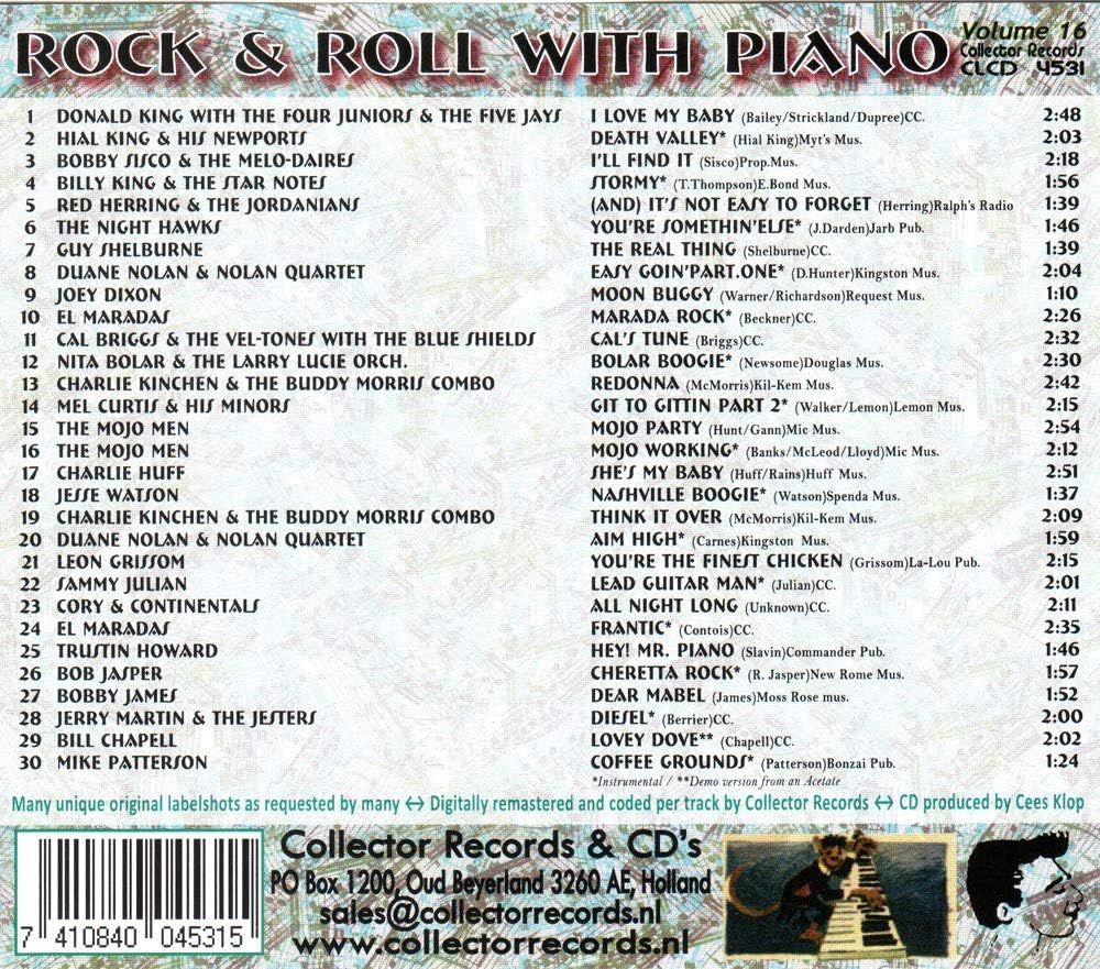 Rock & Roll With Piano, Vol. 16
