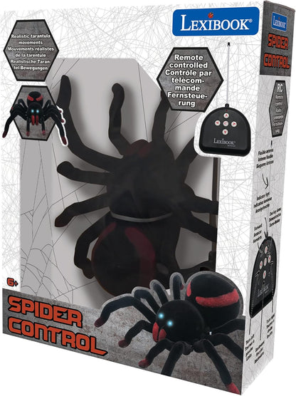 Lexibook, Realistische Telegeleide Tarantula/Spin, 8 Harige Poten, 2 Kaken, Lichteffecten in de Ogen, Afstandsbediening inbegrepen
