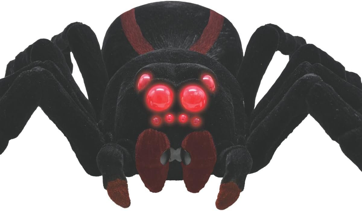 Lexibook, Realistische Telegeleide Tarantula/Spin, 8 Harige Poten, 2 Kaken, Lichteffecten in de Ogen, Afstandsbediening inbegrepen
