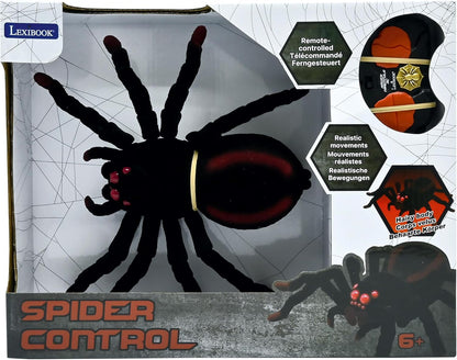 Lexibook, Realistische Telegeleide Tarantula/Spin, 8 Harige Poten, 2 Kaken, Lichteffecten in de Ogen, Afstandsbediening inbegrepen