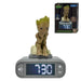 Lexibook, Marvel Guardians of the Galaxy, Groot nachtlampje wekker, geluiden en melodieën, LCD-scherm met achtergrondverlichting, verlichting, sluimerstand, grijs/bruin, RL800GG