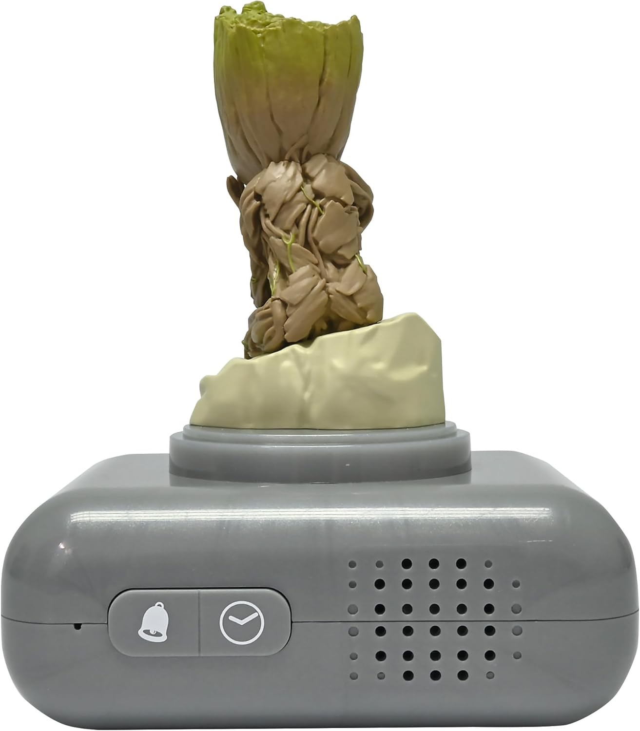 Lexibook, Marvel Guardians of the Galaxy, Groot nachtlampje wekker, geluiden en melodieën, LCD-scherm met achtergrondverlichting, verlichting, sluimerstand, grijs/bruin, RL800GG