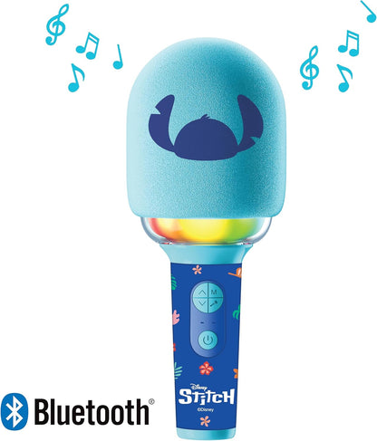 Lexibook, Disney Stitch, Draadloze microfoon met luidspreker en lichten, 4 stemvervormers, Veelkleurige lichteffecten, Oplaadbare batterij, MIC280D