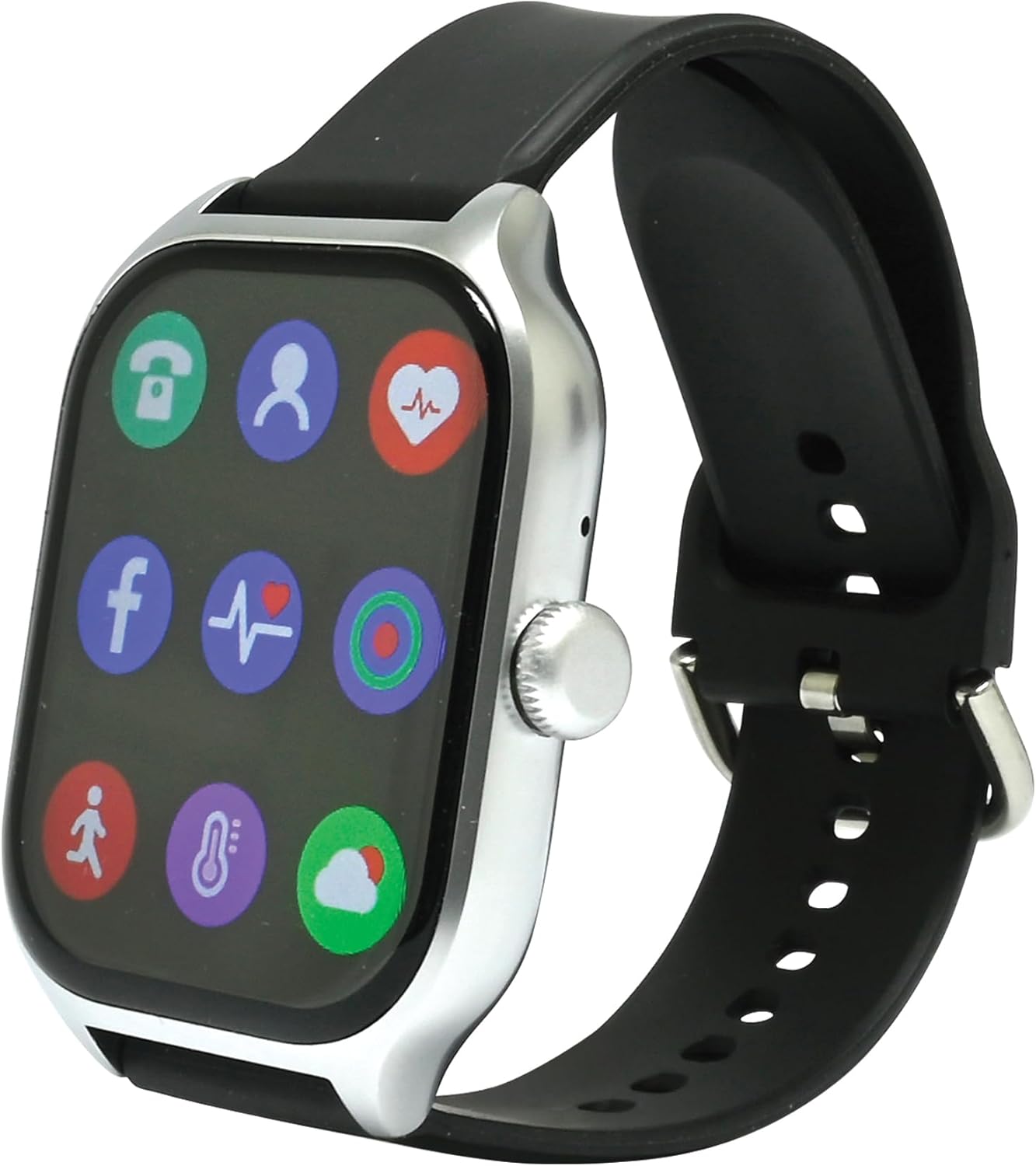 Lexibook, Power Watch, Verbonden horloge compatibel met iOS en Android, Ontvangt oproepen en meldingen, Sportcoach met 7 trainingsmodi, Complete gezondheidstracker, Spraakassistent, DMW075