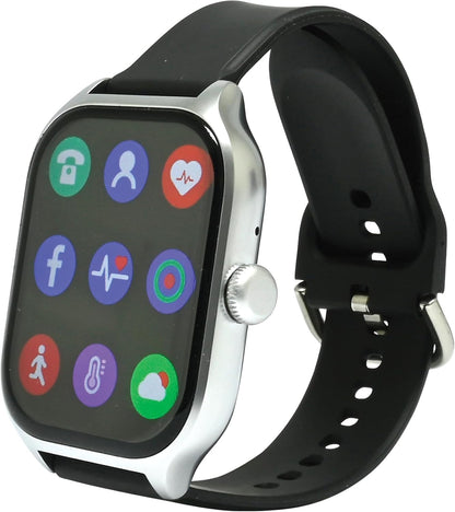 Lexibook, Power Watch, Verbonden horloge compatibel met iOS en Android, Ontvangt oproepen en meldingen, Sportcoach met 7 trainingsmodi, Complete gezondheidstracker, Spraakassistent, DMW075