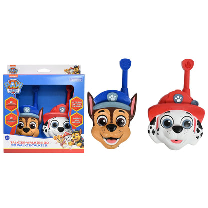 Lexibook, Paw Patrol, 3D Chase en Marshall Walkie-Talkies, 500m Bereik, 2 Communicatiekanalen, Riemclip, Rood/Blauw, TW18PA