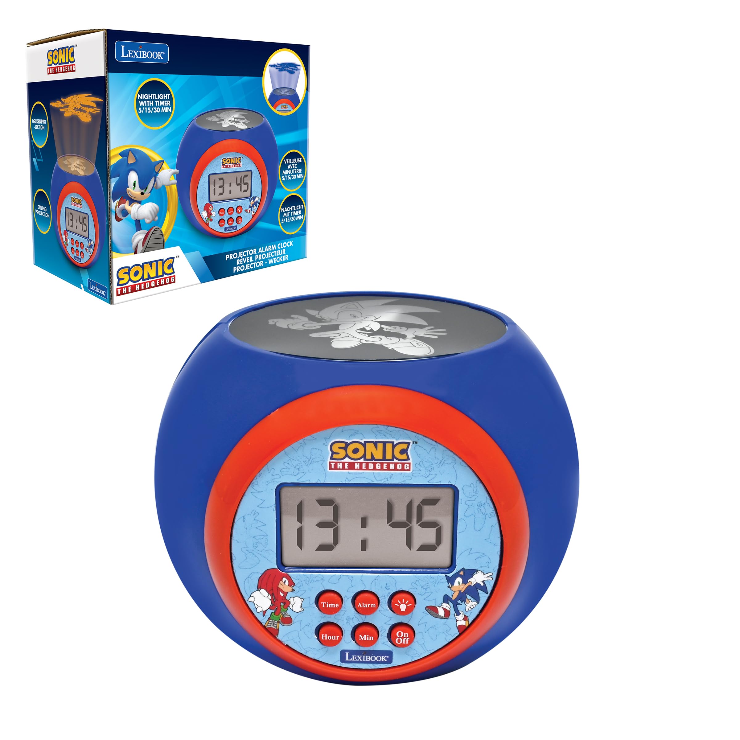 Lexibook - Sonic Projector Alarm Clock (Rl977Sn)