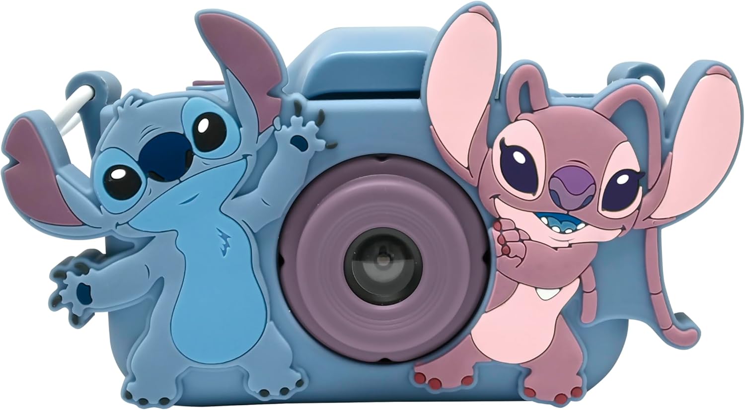 Lexibook, Disney Stitch, Cámara 4 en 1 para niños con protección, Funciones de Foto, Video, MP3 y Juegos, 15 Marcos para Personalizar Tus Fotos, Tarjeta de Memoria de 8 GB incluida, DJ078D
