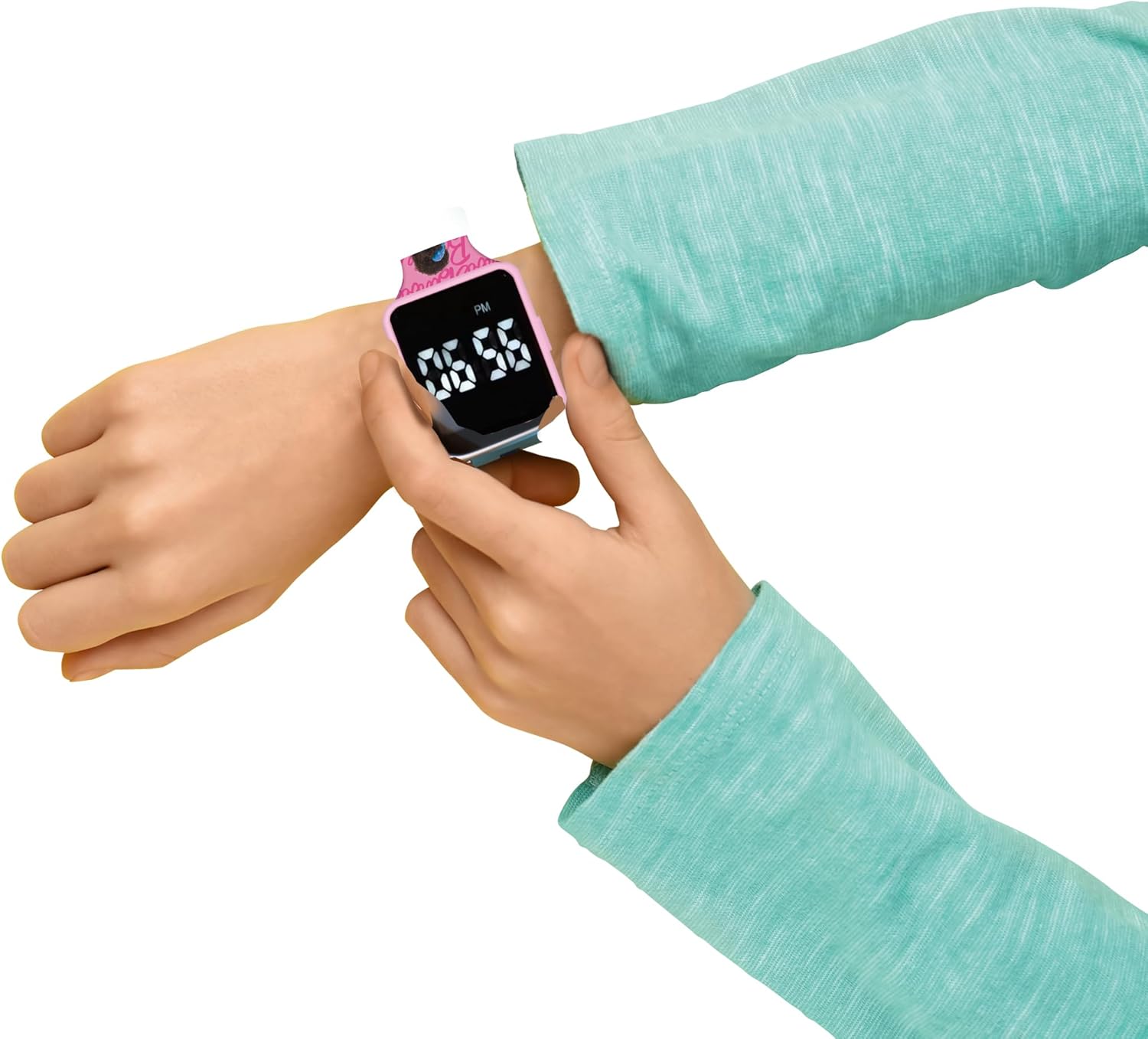 Lexibook - Barbie - Montre LED connectée - Bracelet ajustable