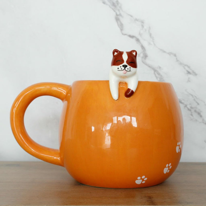 Winkee - Pet Friends koffiemok | De schattige koffiemok & theemok in groot | schattige koffiemok | grote mok ca. 350 ml | cadeau voor verjaardag, eerste schooldag, Kerstmis, Valentijnsdag