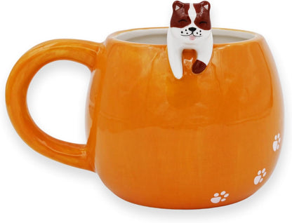Winkee - Pet Friends koffiemok | De schattige koffiemok & theemok in groot | schattige koffiemok | grote mok ca. 350 ml | cadeau voor verjaardag, eerste schooldag, Kerstmis, Valentijnsdag