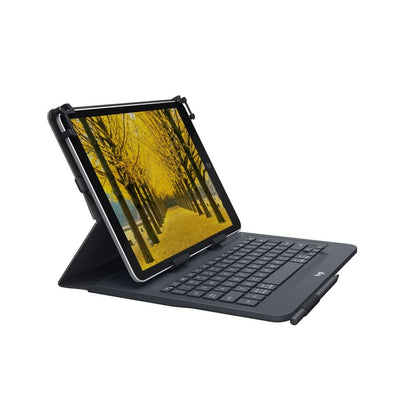 Logitech Universal Folio met geïntegreerd toetsenbord voor 9-10" tablets, QWERTY Pan Nordic Layout - Zwart
