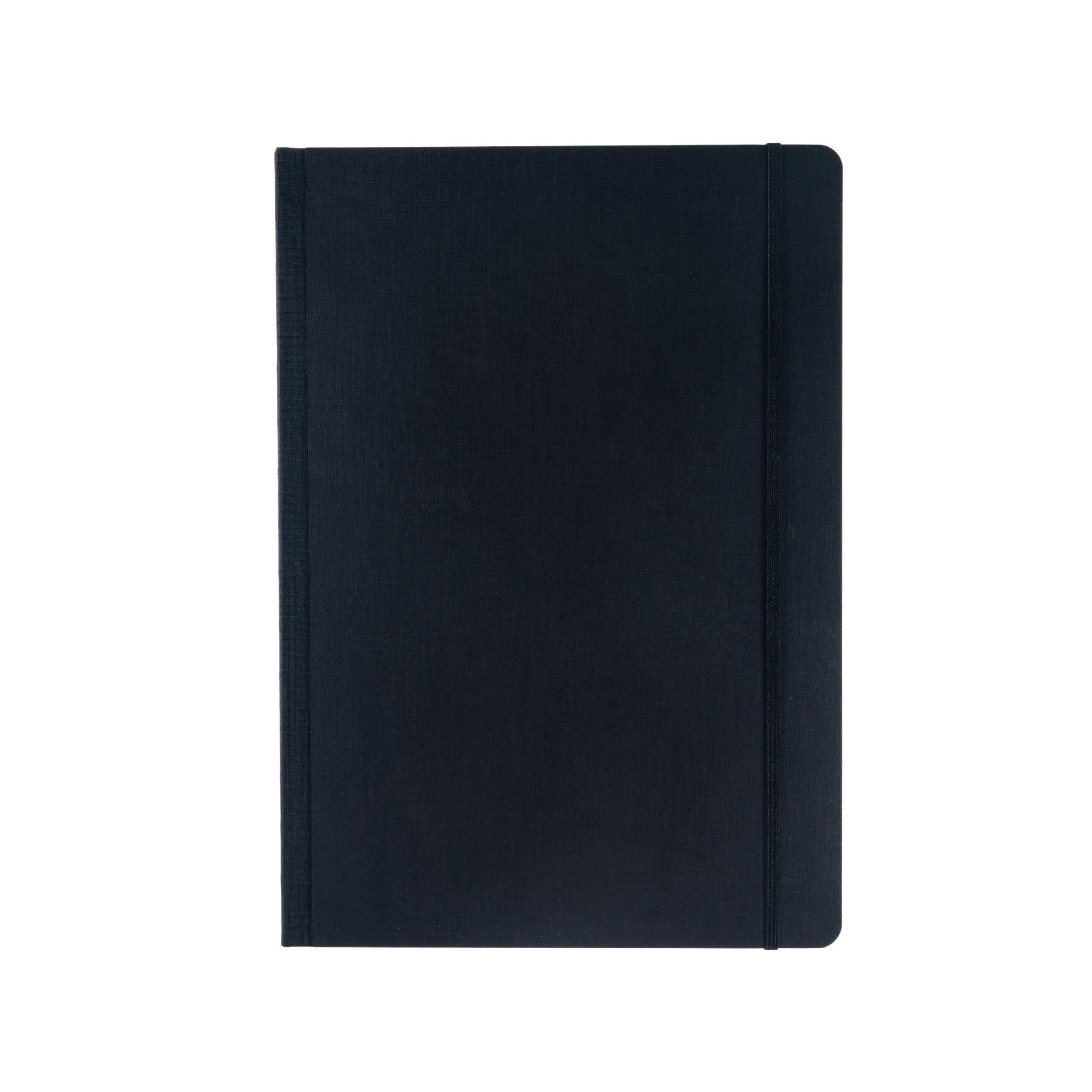 Fabriano Ecoqua Plus Notizbuch, 21,1 x 29,7 cm, A4, liniert, schwarz