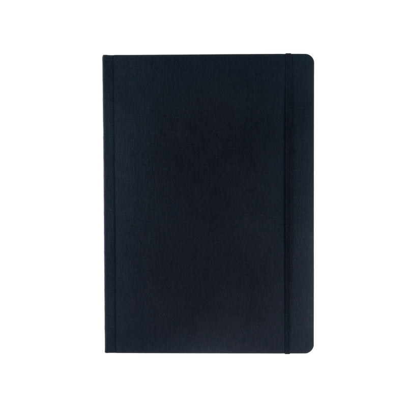 Fabriano Ecoqua Plus Notizbuch, 21,1 x 29,7 cm, A4, liniert, schwarz