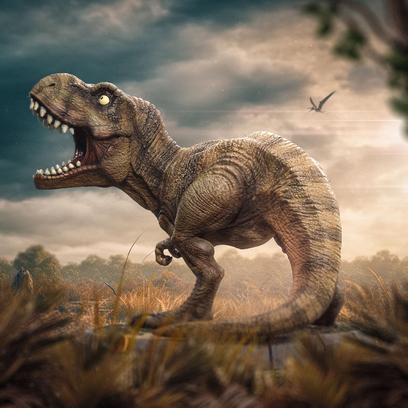Iron Studios Jurassic Park – Mini-Figur Co. PVC T-Rex Illusion 15 cm