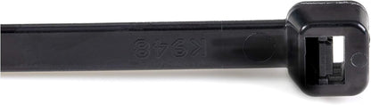 StarTech.com 10"(25cm) Cable Ties - 1/8"(4mm) wide, 2-5/8"(68mm) Bundle Diameter, 50lb(22kg) Tensile Strength, Nylon Self Locking Zip Ties w/Curved Tip, 94V-2/UL Listed, 1000 Pack -