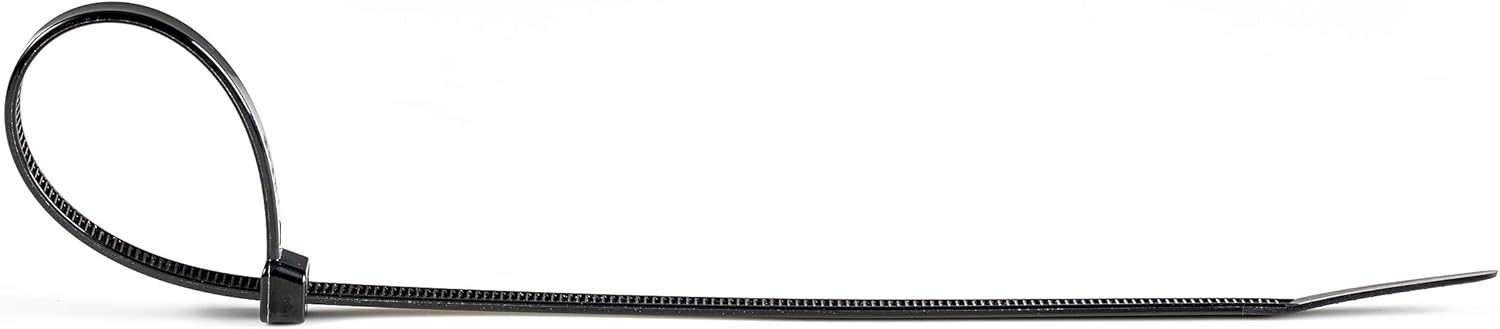 StarTech.com 10"(25cm) Cable Ties - 1/8"(4mm) wide, 2-5/8"(68mm) Bundle Diameter, 50lb(22kg) Tensile Strength, Nylon Self Locking Zip Ties w/Curved Tip, 94V-2/UL Listed, 1000 Pack -