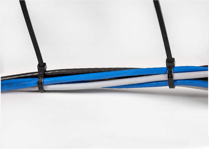 StarTech.com 10"(25cm) Cable Ties - 1/8"(4mm) wide, 2-5/8"(68mm) Bundle Diameter, 50lb(22kg) Tensile Strength, Nylon Self Locking Zip Ties w/Curved Tip, 94V-2/UL Listed, 1000 Pack -