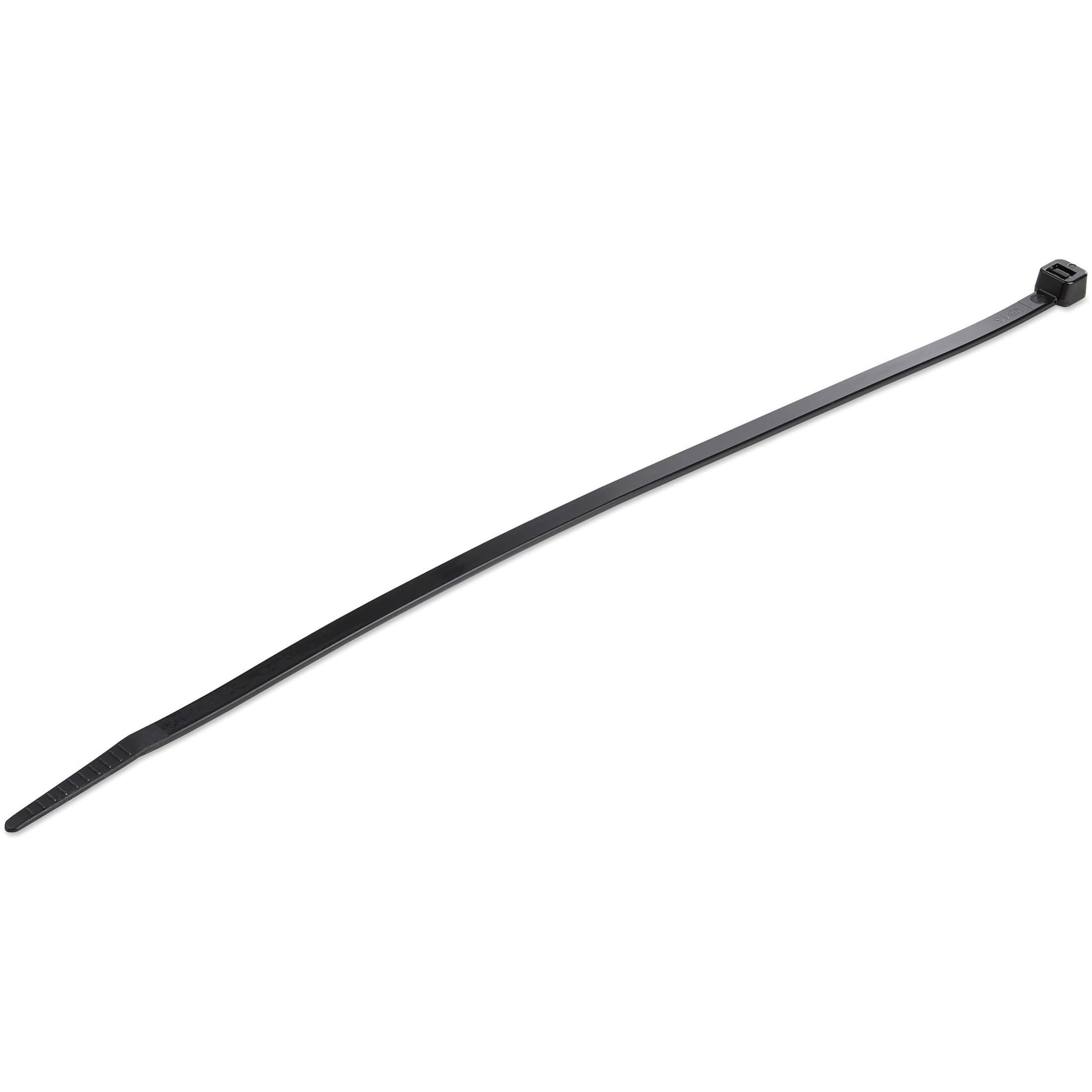 StarTech.com 10"(25cm) Cable Ties - 1/8"(4mm) wide, 2-5/8"(68mm) Bundle Diameter, 50lb(22kg) Tensile Strength, Nylon Self Locking Zip Ties w/Curved Tip, 94V-2/UL Listed, 1000 Pack -