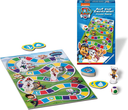 Ravensburger 22671 - Paw Patrol: Auf zur Zentrale! - Mitbringspiel für 2-4 Spieler ab 3 Jahren mit den Helfern auf vier Pfoten aus der erfolgreichen Kinderserie Paw Patrol