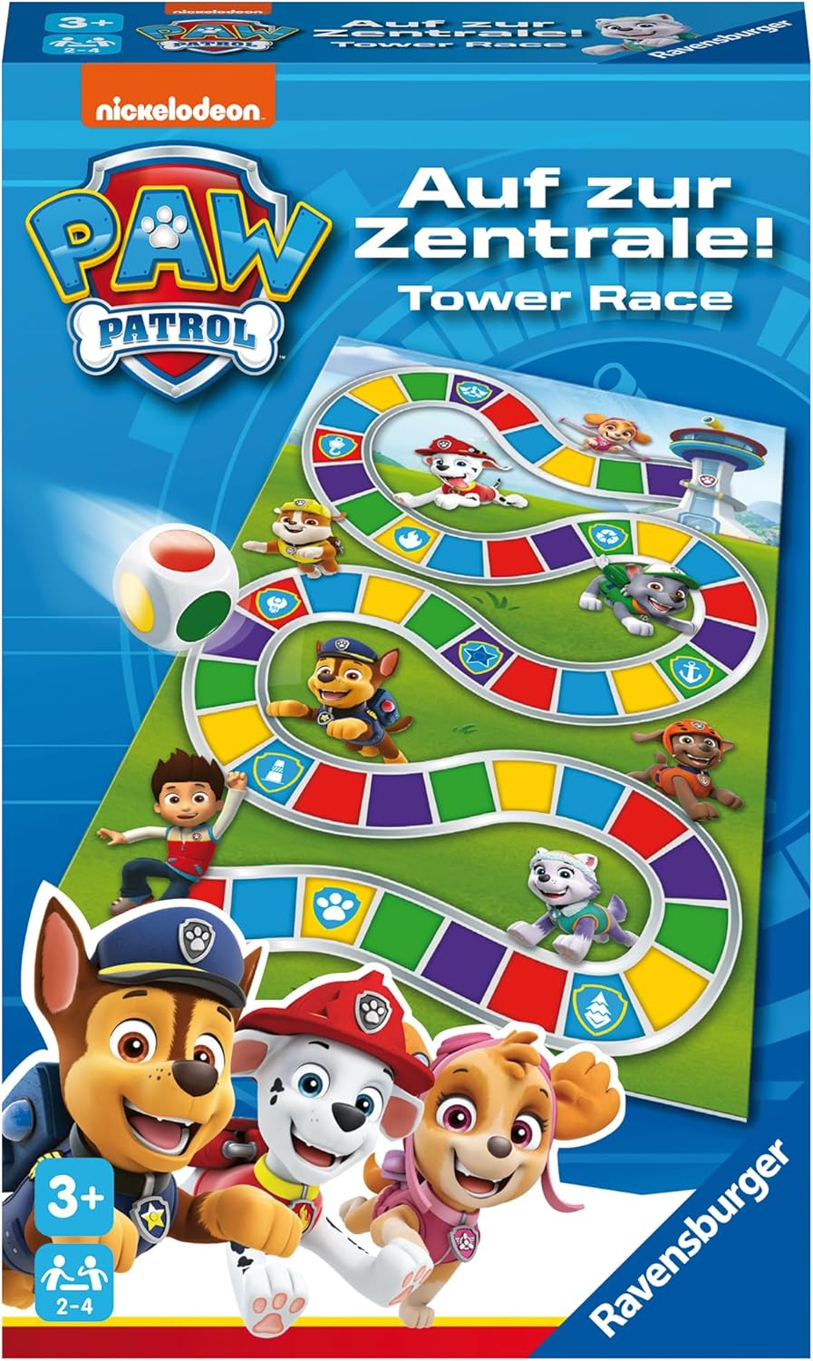 Ravensburger 22671 - Paw Patrol: Auf zur Zentrale! - Mitbringspiel für 2-4 Spieler ab 3 Jahren mit den Helfern auf vier Pfoten aus der erfolgreichen Kinderserie Paw Patrol