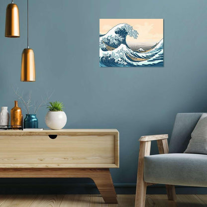 Ravensburger CreArt - Malen nach Zahlen 23690 - ART Collection: Große Welle (Hokusai) - ab 14 Jahren