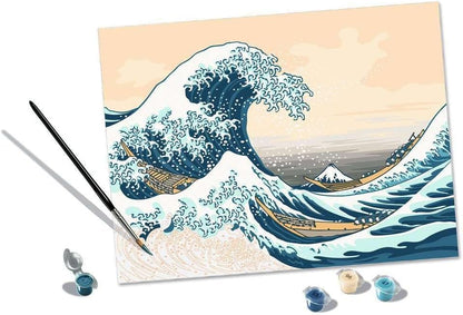 Ravensburger CreArt - Malen nach Zahlen 23690 - ART Collection: Große Welle (Hokusai) - ab 14 Jahren