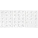 Schablone Buchstaben & Zahlen A5 15x21 Cm H 20-30 Mm 3 Bl.
