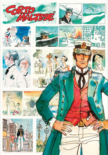Clementoni Corto Maltese Puzzle 1000 Teile Erwachsene - Puzzle Erwachsene in 70 x 50 cm - Puzzle Erwachsene anspruchsvoll von Clementoni 39808