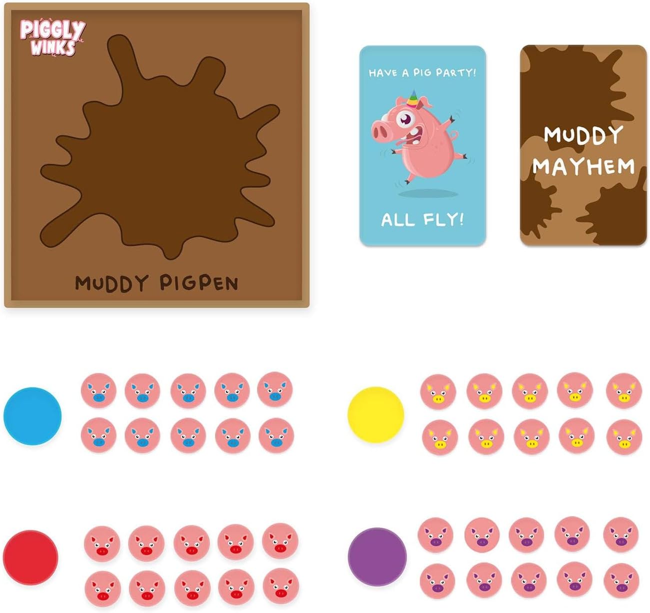 Gift Republic Piggly Winks The Muddy Pigpen Card Game
