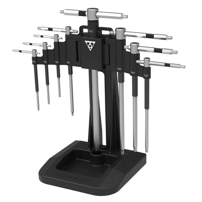 Topeak Unisex Speed Wrench 8pcs T-Torx Tool Set, Silver, 8 Teile EU